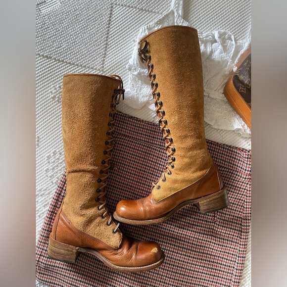 FRYE | Black Label Campus Suede Lace Up Boots - Picture 8 of 8